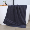 150x70cm 100% Cotton Solid Color Striped Hotel Usage Beach Towel Bath Towel